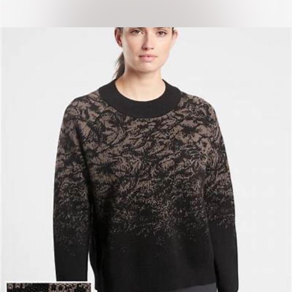 Jacquard Crew Merino Blend Sweater by Athleta